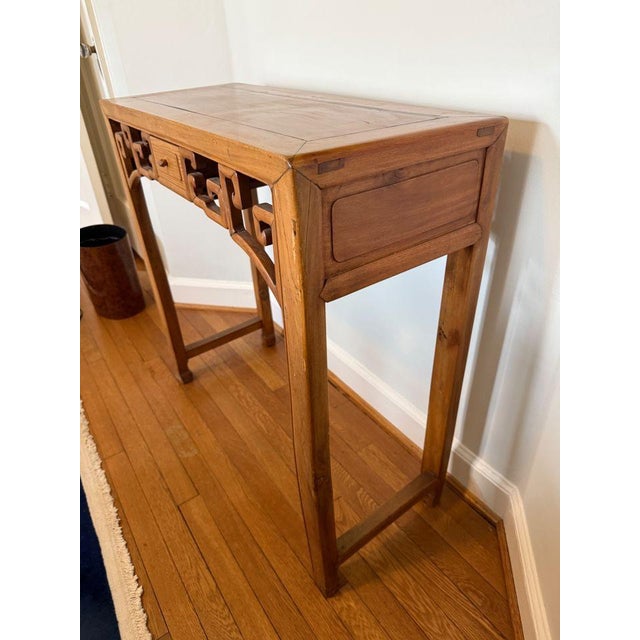 Chinese 19th C Chinese Elm Altar Table For Sale - Image 3 of 10