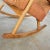 Vintage Mid-Century Modern Rocker Rocking Chair Oak With High Back Original Upholstery For Sale - Image 6 of 13