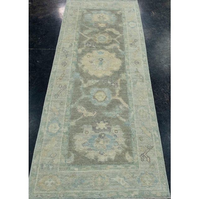 Turkish Oushak Runner Rug 2'6" x 6'7" #17546 Explore a curated collection of hallway runners, wool rugs, and handmade...