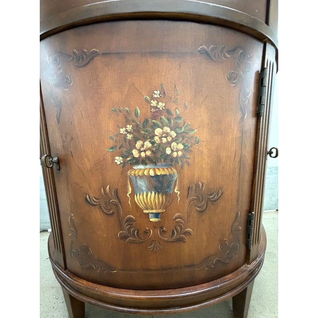 2000 - 2009 Ethan Allen Demi Lune Console Cabinet Nightstand For Sale - Image 5 of 12