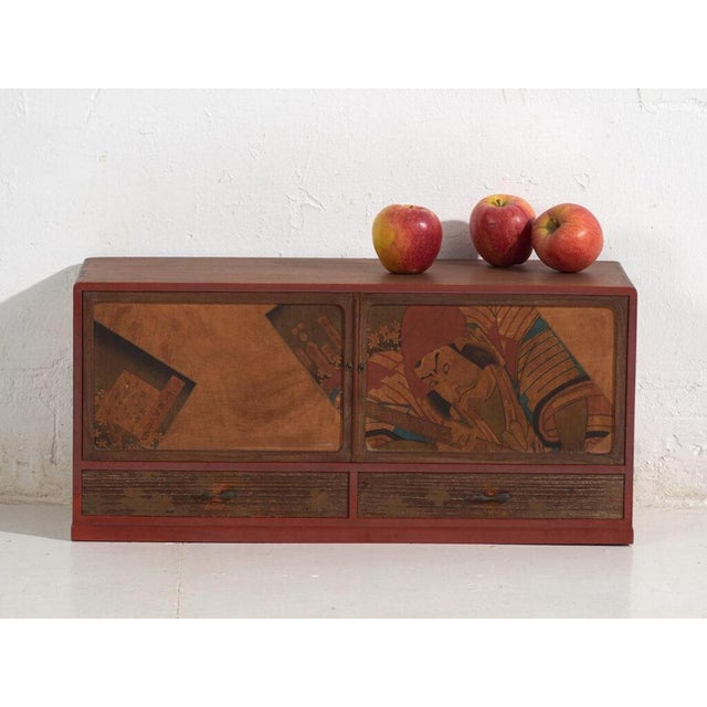Japanese Cabinet with Kabuki For Sale - Image 13 of 15