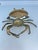 Vintage brass crab ashtray. Features a hinged top shell Mid 20th century ,modern or coastal nautical decor. Has some...