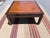 Chinoiserie Vintage Baker Furniture Mahogany & Leather Chinoiserie Coffee Table, Circa 1960s For Sale - Image 3 of 12