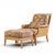 Contemporary McGuire Umbria Rattan and Wicker Lounge Chair With Ottoman For Sale - Image 3 of 10