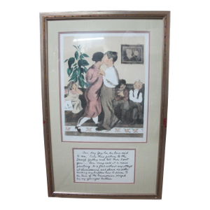Raphael Soyer Signed Limited Edition Dancing Lesson From Memories Portfolio
