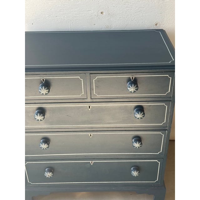 Antique Two Over Three Drawers - Painted Chest of Drawers From England This is an antique chest of drawers that we had...