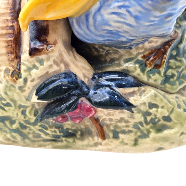 Vintage Mid-Century Japanese Pelican Log Planter For Sale - Image 9 of 10