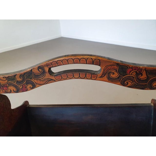Hand-Painted Magazine Holder, 1960s For Sale - Image 3 of 12
