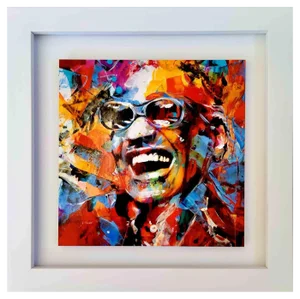 Ivana Burello, Ray Charles, Original Acrylic Painting, 2022