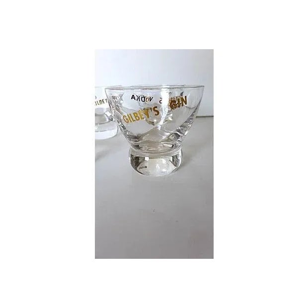 Mid-Century Advertisement Bar Glasses - Set of 4 For Sale - Image 4 of 7