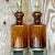 Asian Vintage Regency Tortoise Glass Lamps on Brass Ming Plinths - a Pair For Sale - Image 3 of 6