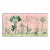 Chinoiserie Pink Wallpaper Mural, Amazonia Forest on Special Florence Pink- Set of 6 For Sale