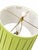 Mid 20th Century Vintage White Faux Bamboo Ceramic Table Lamp With Heath & Company Pleated Shade For Sale - Image 5 of 8