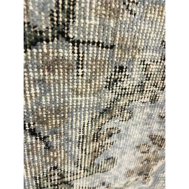 Modern 2020s Gray Turkish Patchwork Rug For Sale - Image 3 of 13