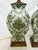 Mid 20th Century Chinoiserie Hand Painted Green Floral Vintage Lamps – A Pair For Sale - Image 9 of 10
