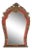 Vintage Mid-Century Modern Wood Framed Wall Mirror For Sale