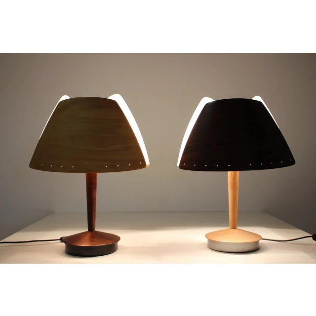 - All wooden parts renovated - Completely new electricity - Marked by maker, two bulbs - More pieces available - Circa...