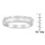Metal .925 Sterling Silver 1/2 Cttw Baguette Cut Diamond Channel Set X-Station Wedding Ring (H-I Color, I1-I2 Clarity) - Size 6-3/4 For Sale - Image 7 of 7