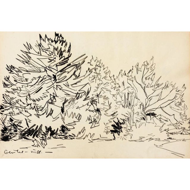 Landscape is an original drawing oil pastel on paper realized by Tibor Gertler, one of the most important landscape...