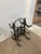 Likely Antique Cast Iron Scrollwork Fireplace Log Holder With Ornate Victorian Styling For Sale - Image 4 of 10