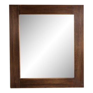 19th Century France Tan Wood Mirror For Sale