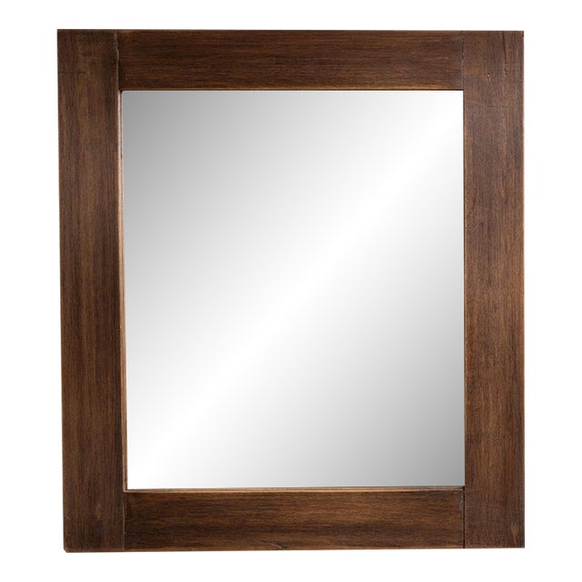 19th Century France Tan Wood Mirror For Sale