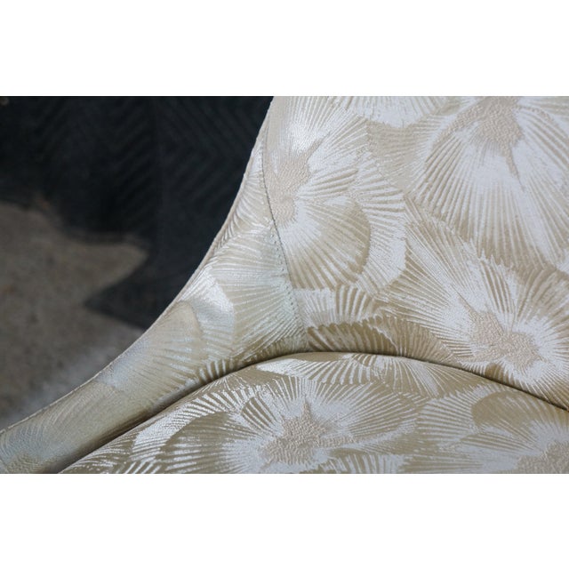 Set of 8 Late 20th Century Art Deco Style Designmaster Nassau Side Chair III Sunburst Upholstery For Sale - Image 9 of 18