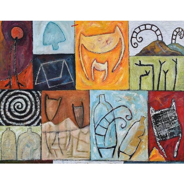 2000 - 2009 Barbara Fisher Arts & Crafts Painting For Sale - Image 5 of 7
