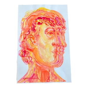 Contemporary Original Abstract Portrait Painting by Ej Hartmann