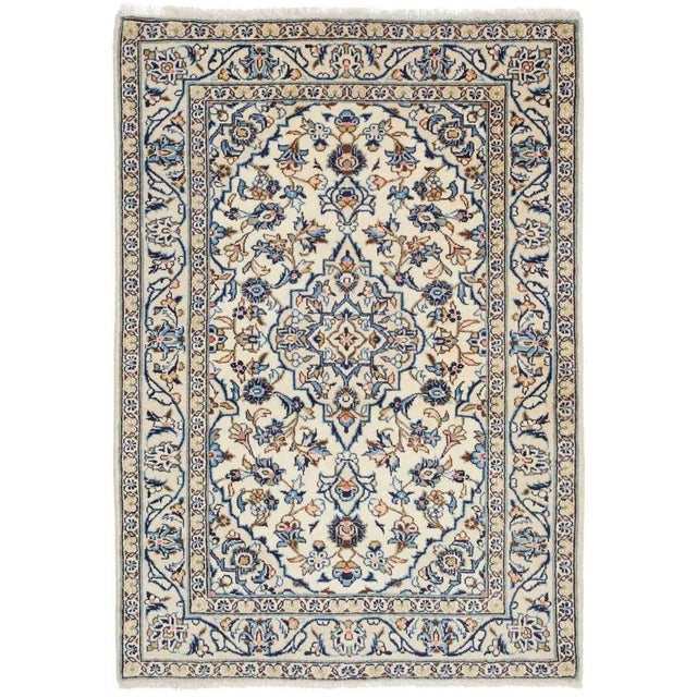 Kashan rug | Size: 103 x 144 cm | Knot density: approx. 200.000 knots/m² | Pile: 100% virgin wool | Warp: 100% cotton |...