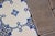 Antique 1920s Portuguese Art Deco Tiles Cobalt Blue Floral Crosses Set of 16 For Sale - Image 11 of 14