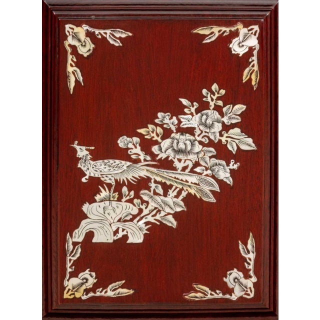 Brown Chinese Mother-of-Pearl Inlay Rosewood Bar Cabinet For Sale - Image 8 of 11