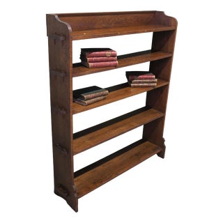 Arts and Crafts Oak Open Front Bookcase, 1880 For Sale