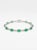 Early 21st Century Elegant 18k Gold Emerald 3.22ct & Diamond 0.39ct Bracelet, New For Sale - Image 5 of 10