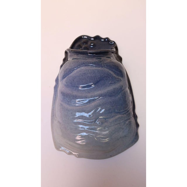 1960s Mid-Century Modern Studio Pottery Blue Ombré Letter Holder by Deanna Nichols For Sale - Image 5 of 18