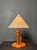 Midcentury Scandinavian pine skyscraper table lamp, 1970s. The lovely lamp is fitted for a general E27 lightbulb and will...