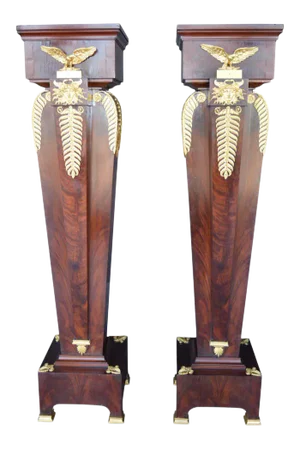 19th Century Empire Style Pedestals - a Pair