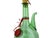 Mid 20th Century Vintage Hand Blown Italian Green Glass Wine Decanter Carafe With Ice Chamber Chiller and Stoppers For Sale - Image 5 of 9
