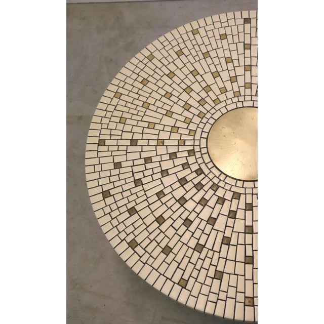 Round Mosaic Table with Tulip Base, 1970 For Sale - Image 4 of 8
