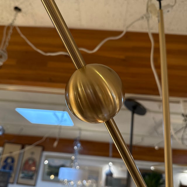 Luceplan for Calligaris Malamata Globe Pendant, Brass For Sale - Image 9 of 15