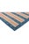 1950s 1950s Vintage Dhurrie Flat Weave in Blue and Peach Stripes Patterns by Rug & Kilim For Sale - Image 5 of 6