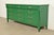 French John Widdicomb French Regency Louis XVI Green Lacquered Dresser or Credenza, Newly Refinished For Sale - Image 3 of 18