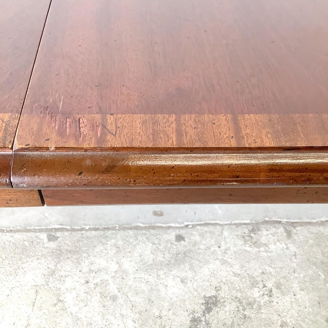 Queen Anne Mahogany Oval Extension Dining Table, Hickory Chair Company “James River Collection” For Sale - Image 18 of 18