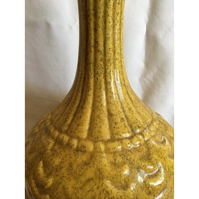 1950s Mid-Century Modern French Provence Yellow Lamp For Sale - Image 4 of 8