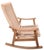 Mid 20th Century Mid Century Danish Style Rope and Wood Rocking Chair C. 1950/70's For Sale - Image 5 of 9