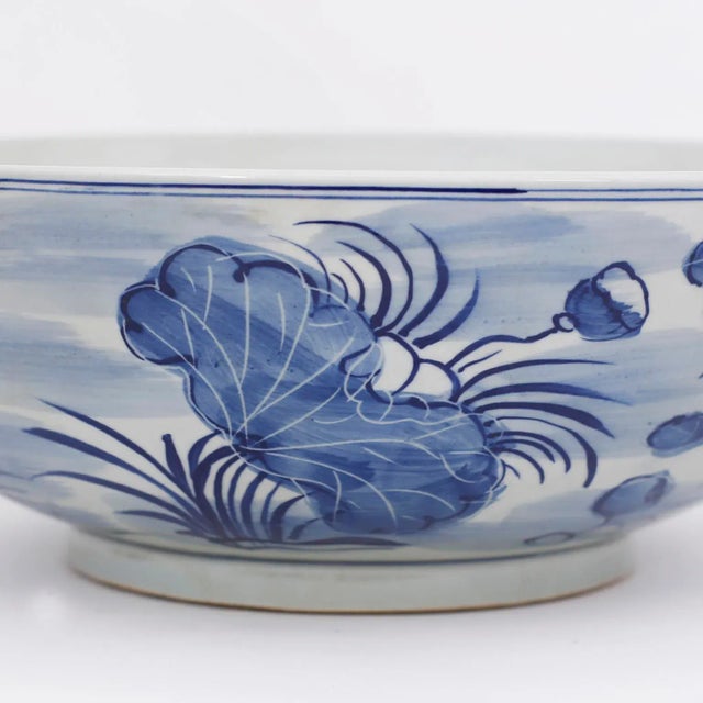 Chinese Chinese Blue and White Porcelain Bowl For Sale - Image 3 of 6