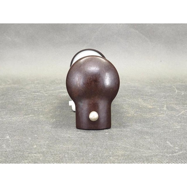 1940s Art Deco Czech Bakelite and Milky Glass Wall Light, 1940s For Sale - Image 5 of 8