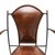 Brown Vintage French Iron and Leather Armchair attributed to Jacques Adnet, 1960s For Sale - Image 8 of 10