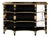 Early 20th Century English Ebonized Three-Tiered Shelf with Chinoiserie Decor and Gilded Accents For Sale