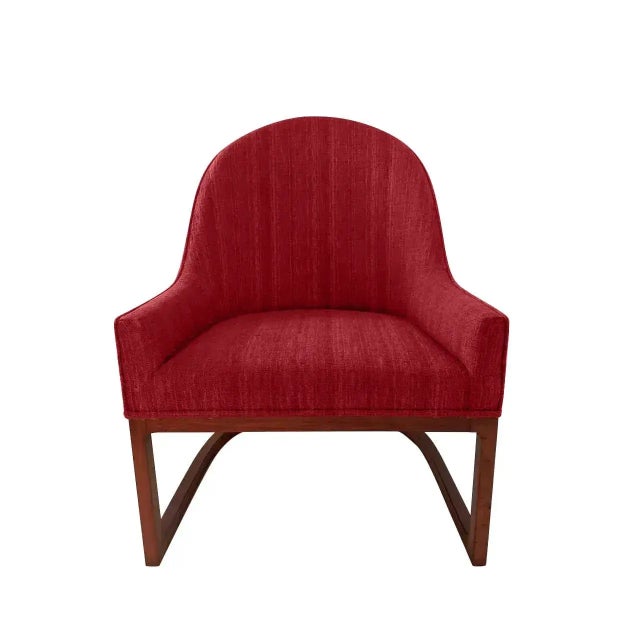 1980s Mid-Century Style" Spoonback Chairs - A Pair For Sale - Image 5 of 5